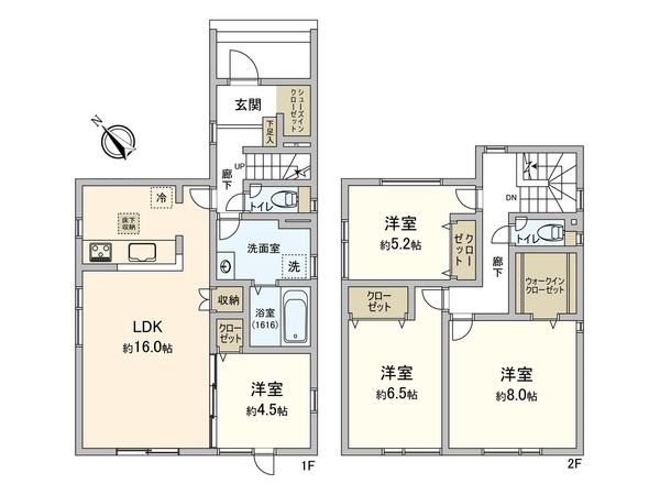 前田7条14丁目 新築戸建3号棟 間取図(平面図) 前田7条14丁目 新築戸建3号棟 間取図(平面図)