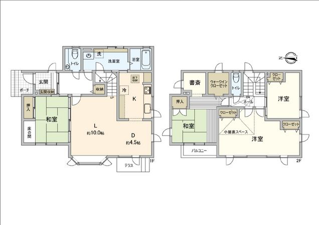 曙10条1丁目 戸建 間取図(平面図)