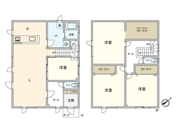 西野5条8丁目 戸建 間取図(平面図) 西野5条8丁目 戸建 間取図(平面図)