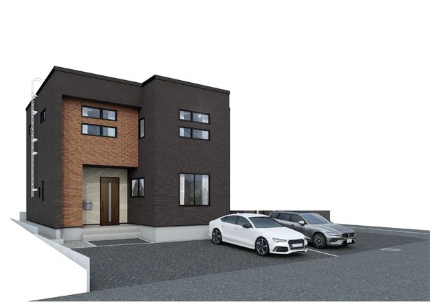 新発寒3条1丁目 戸建 1号棟 外観パース図
