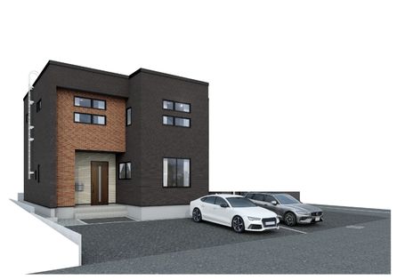 新発寒3条1丁目 戸建 1号棟 外観パース図