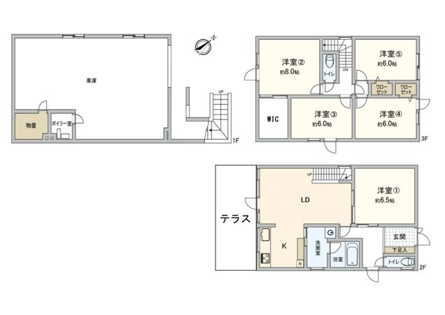 発寒8条11丁目 戸建 間取図(平面図)