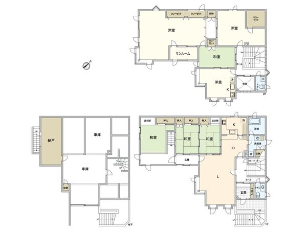 西野7条10丁目 戸建 間取図(平面図)