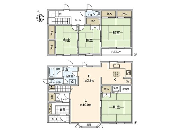 星置1条1丁目 戸建 間取図(平面図) 星置1条1丁目 戸建 間取図(平面図)