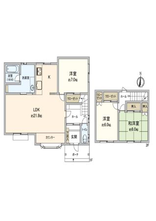 発寒16条2丁目 戸建 間取図(平面図) 発寒16条2丁目 戸建 間取図(平面図)