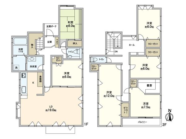 西野9条4丁目 戸建 間取図(平面図) 西野9条4丁目 戸建 間取図(平面図)