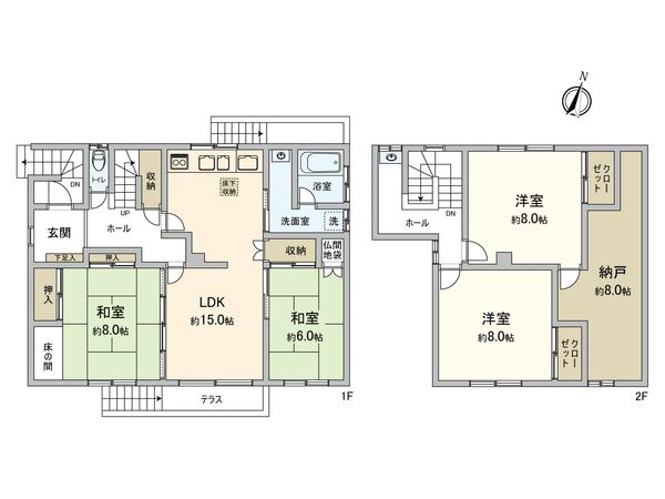 発寒1条3丁目 戸建 間取図(平面図)