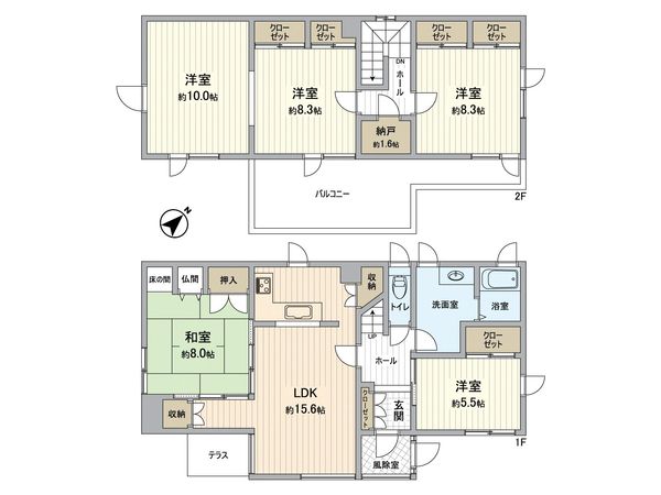西野5条7丁目 戸建 間取図(平面図)