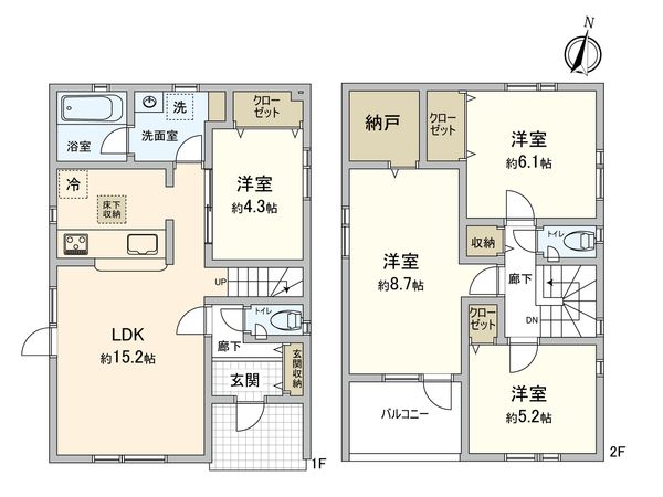 西野11条9丁目 1号棟 新築戸建 間取図(平面図) 西野11条9丁目 1号棟 新築戸建 間取図(平面図)