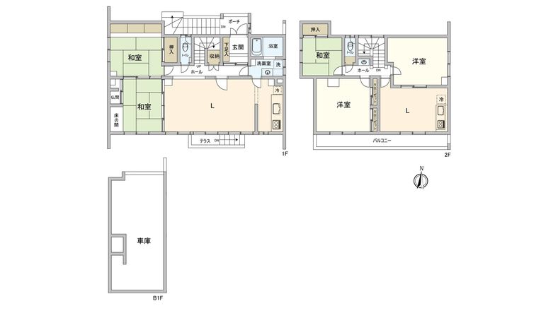 星置2条7丁目 戸建 間取図(平面図) 星置2条7丁目 戸建 間取図(平面図)