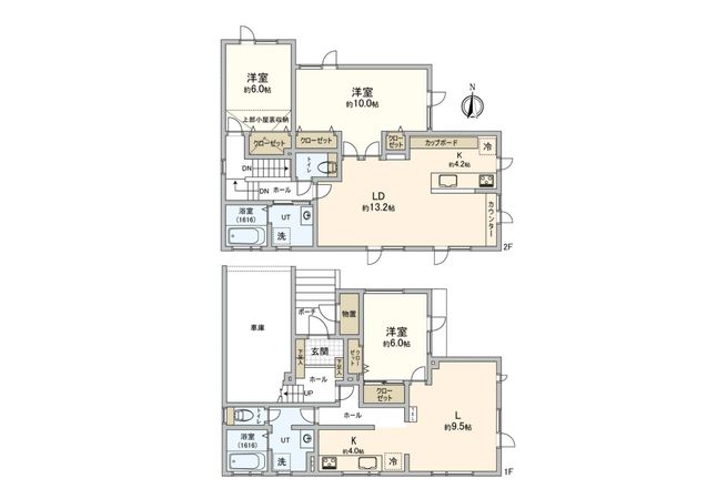 星置1条4丁目 戸建 間取図(平面図) 星置1条4丁目 戸建 間取図(平面図)