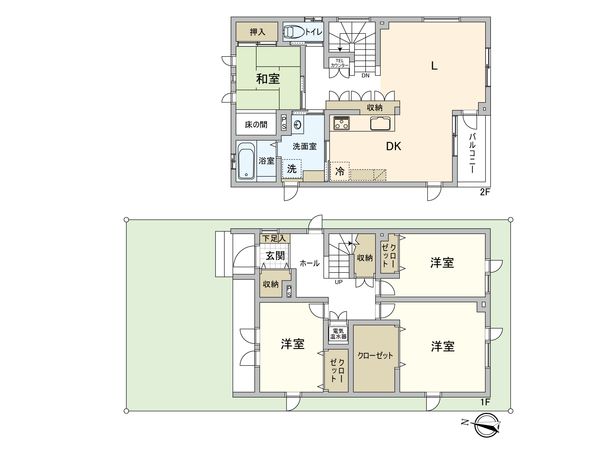 発寒4条2丁目 戸建 間取図(平面図) 発寒4条2丁目 戸建 間取図(平面図)