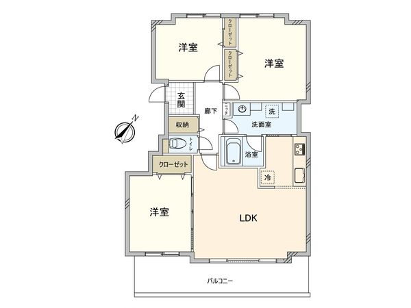 ライオンズガーデン山の手 間取図(平面図)