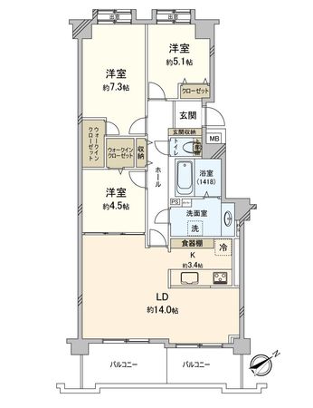 間取図(平面図)