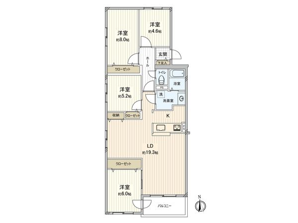 ハウスオブリザ星置 間取図(平面図) ハウスオブリザ星置 間取図(平面図)