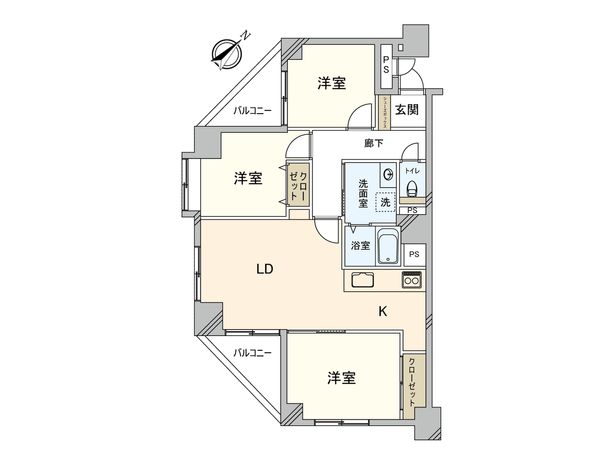 ノースピア発寒 間取図(平面図)