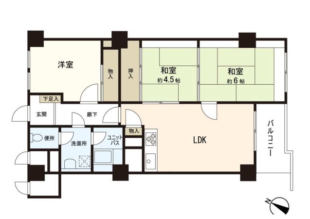 第2ファミール札幌 間取図(平面図) 第2ファミール札幌 間取図(平面図)