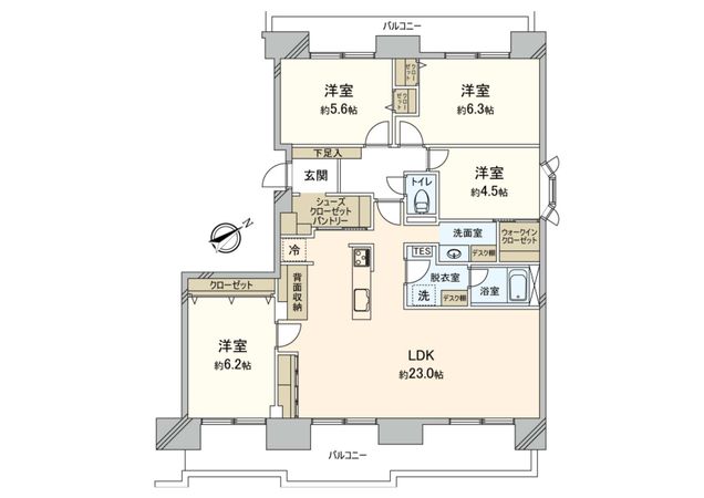 アークシティ星置 壱番館 間取図(平面図)