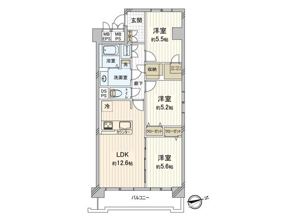 西野パークハウス 間取図(平面図) 西野パークハウス 間取図(平面図)