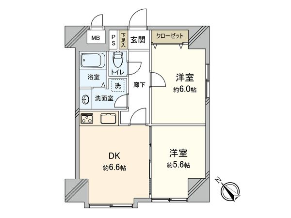 ダイアパレス琴似第四 間取図(平面図) ダイアパレス琴似第四 間取図(平面図)