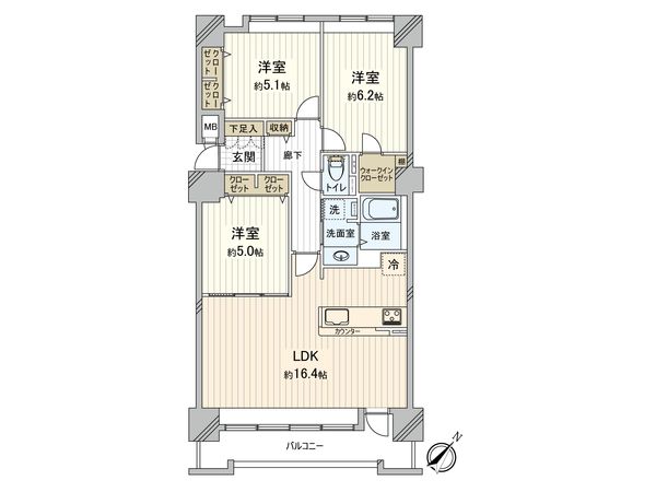 モンレーブ宮の沢 間取図(平面図) モンレーブ宮の沢 間取図(平面図)