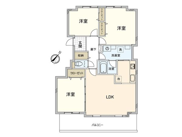 ライオンズガーデン山の手 間取図(平面図) ライオンズガーデン山の手 間取図(平面図)