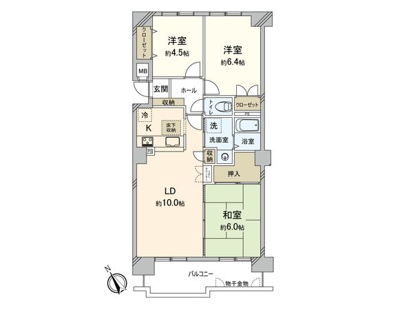 カーサ手稲本町 間取図(平面図) カーサ手稲本町 間取図(平面図)