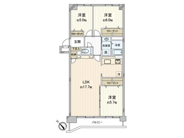 グローバル西野 間取図(平面図) グローバル西野 間取図(平面図)