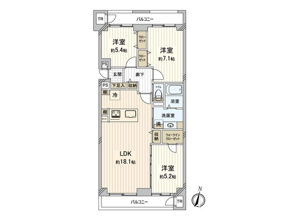 ロピア・エル富丘 間取図(平面図) 間取図(平面図)