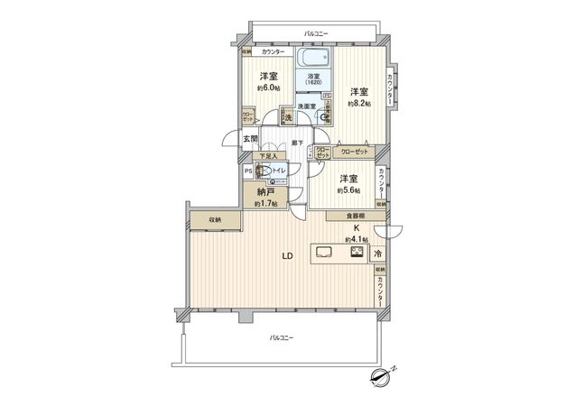 クルーザーバレー宮の沢Ⅲ 間取図(平面図)