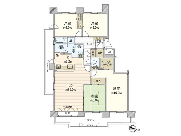 パーソナルヒルズ宮の沢 ファーストステージ 間取図(平面図) パーソナルヒルズ宮の沢 ファーストステージ 間取図(平面図)