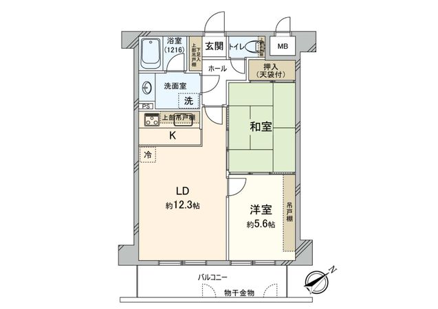 グランドエクセル山の手 間取図(平面図)
