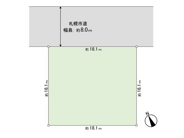 東苗穂12条2丁目 土地 区画図 区画図