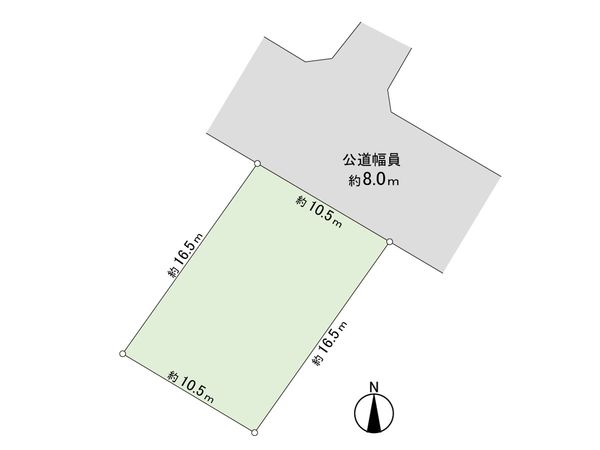 北21条東22丁目 土地 区画図 北21条東22丁目 土地 区画図