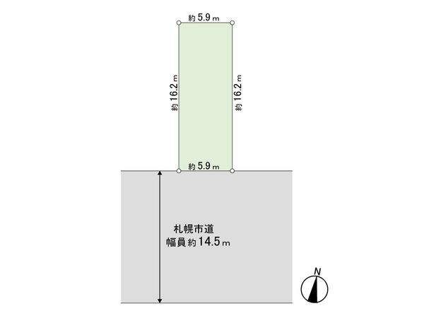 北27条東4丁目 土地 区画図 区画図