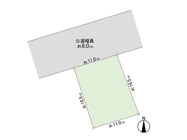 北51条東5丁目 土地 区画図 区画図