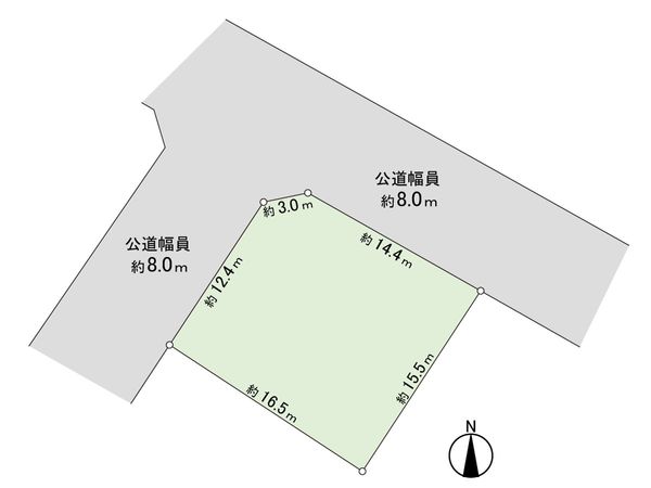 東雁来11条2丁目 土地 区画図