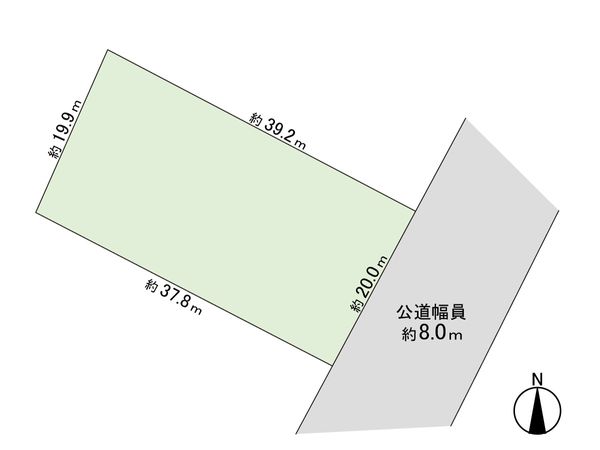 本町1条2丁目 土地 区画図 区画図