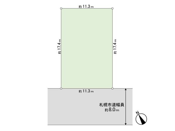 伏古6条4丁目 土地 区画図 伏古6条4丁目 土地 区画図