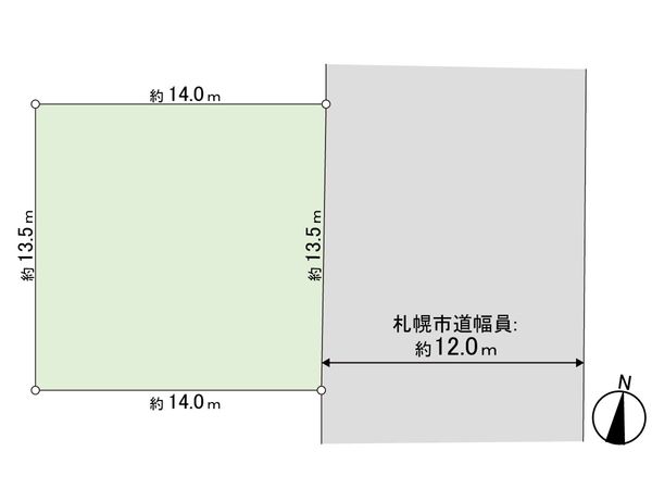 北51条東9丁目 土地 区画図 北51条東9丁目 土地 区画図
