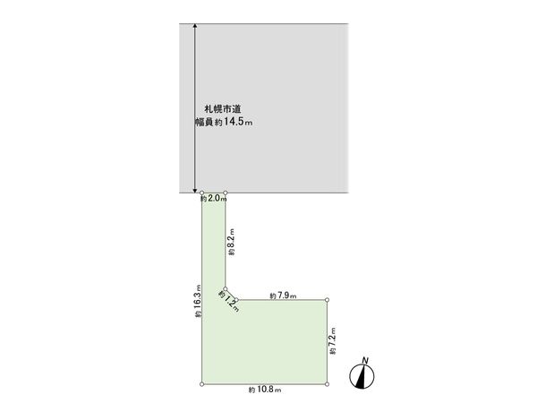 北20条東13丁目 土地 区画図 北20条東13丁目 土地 区画図