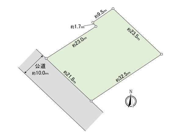 江別市一番町 土地 区画図