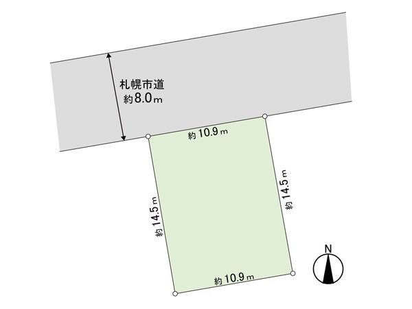 北45条東7丁目 土地 区画図 北45条東7丁目 土地 区画図