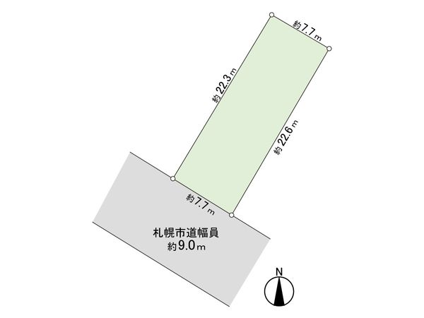 東苗穂12条3丁目 1号地 区画図 東苗穂12条3丁目 1号地 区画図