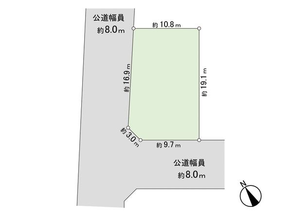 東雁来7条1丁目 土地 区画図 東雁来7条1丁目 土地 区画図