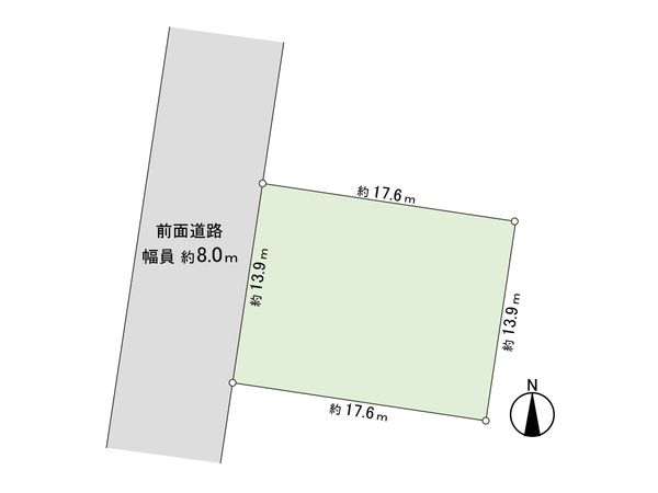 東雁来8条4丁目 土地 区画図 東雁来8条4丁目 土地 区画図