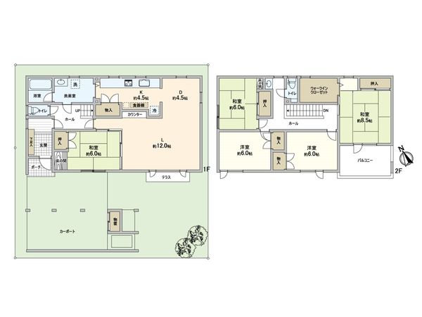 東苗穂3条1丁目 戸建 間取図(平面図) 東苗穂3条1丁目 戸建 間取図(平面図)