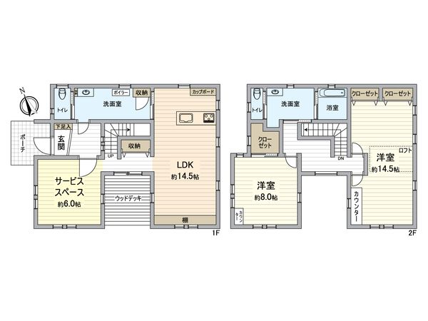 篠路2条10丁目 戸建 間取図(平面図) 篠路2条10丁目 戸建 間取図(平面図)