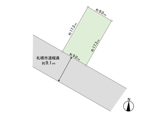 東苗穂8条2丁目新築戸建 18号棟 区画図 東苗穂8条2丁目新築戸建 18号棟 区画図