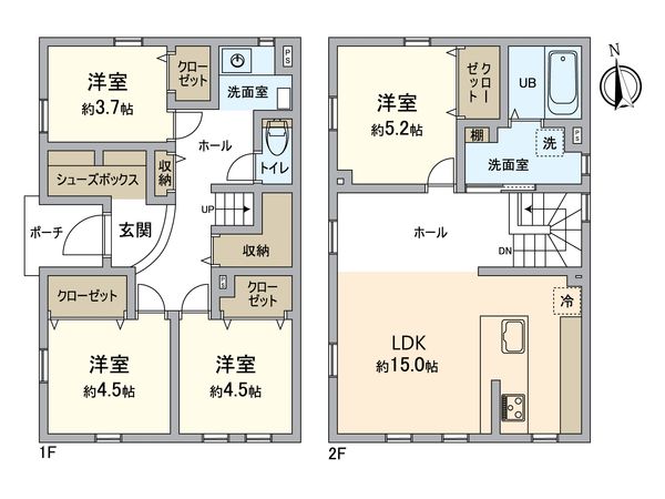 北19条東12丁目 戸建 間取図(平面図) 北19条東12丁目 戸建 間取図(平面図)